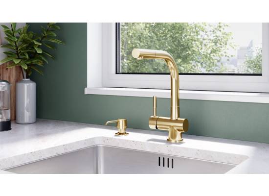 _dodatkowy RABAT 12%_ | _wysyłka 24H*_ | Dozownik GLOBALO INTIO light gold mat