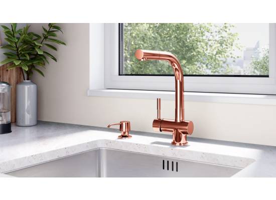 _dodatkowy RABAT 12%_ | _wysyłka 24H*_ | Dozownik GLOBALO INTIO copper (miedź błyszcząca)