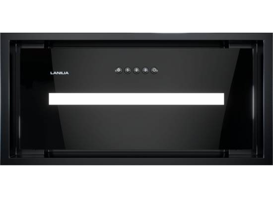 Okap do zabudowy GLOBALO LANILIA LAMEZO 60.1 black + turbina TZ 1.1 | 760 m3/h
