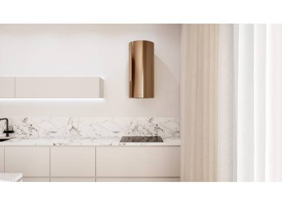 _dodatkowy RABAT 7%_ | _wysyłka 24H*_ | Okap przyścienny GLOBALO LOBELIO 39.1 carmel gold | 570 m3/h