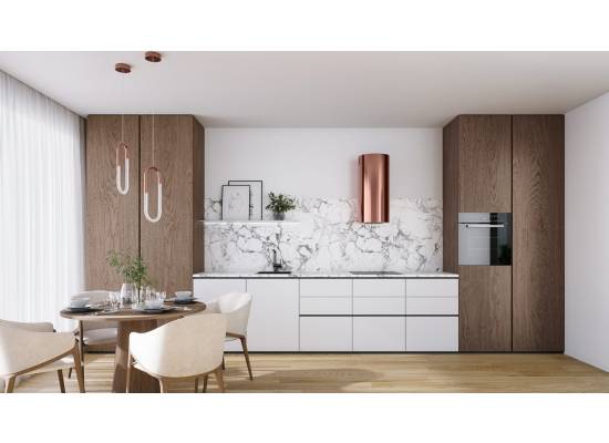 _dodatkowy RABAT 7%_ | _wysyłka 24H*_ | Okap przyścienny GLOBALO LOBELIO 39.1 wine copper | 570 m3/h