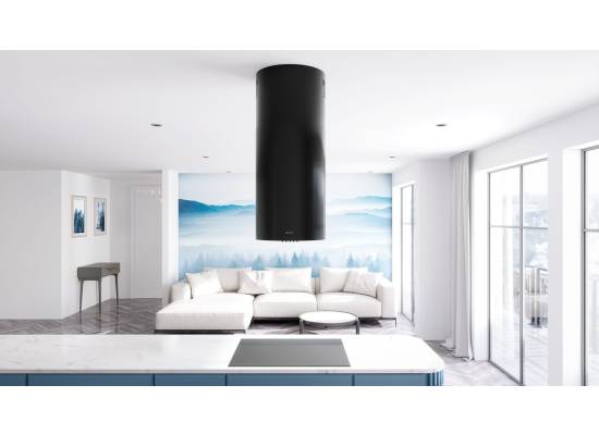 _dodatkowy RABAT 7%_ | _wysyłka 24H*_ | Okap wyspowy GLOBALO LOBELIO ISOLA 39.1 black | 570 m3/h
