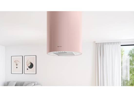 _dodatkowy RABAT 7%_ | Okap wyspowy GLOBALO LOBELIO ISOLA 39.1 velvet rose | 570 m3/h