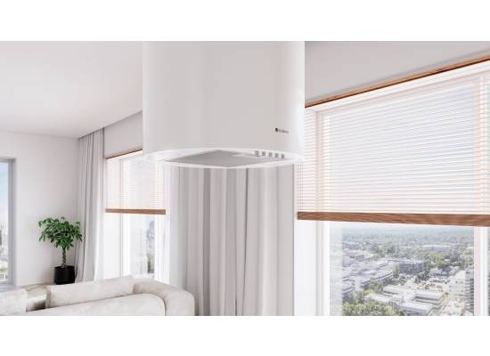 _dodatkowy RABAT 7%_ | _wysyłka 24H*_ | Okap wyspowy GLOBALO LOBELIO ISOLA 39.1 white | 570 m3/h