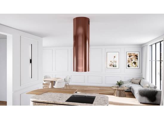 _dodatkowy RABAT 7%_ | Okap wyspowy GLOBALO LOBELIO ISOLA 39.1 wine copper | 570 m3/h