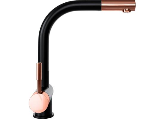 Bateria GLOBALO LOBIO black (czarny mat) / copper ring