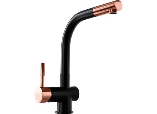 Bateria GLOBALO LOBIO black (czarny mat) / copper ring