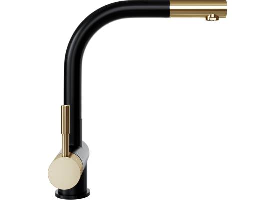 Bateria GLOBALO LOBIO black (czarny mat) / light gold mat ring