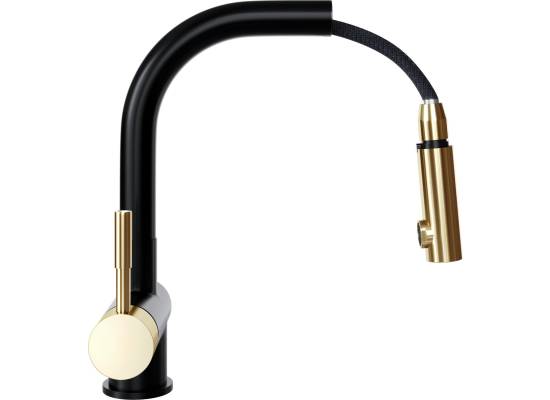 Bateria GLOBALO LOBIO black (czarny mat) / light gold mat ring