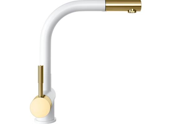 Bateria GLOBALO LOBIO white / light gold mat ring