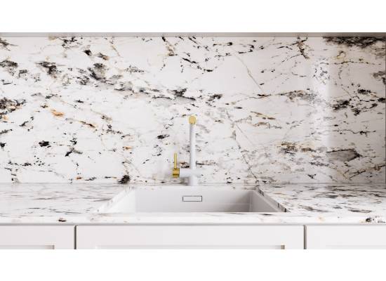 Bateria GLOBALO LOBIO white / light gold mat ring