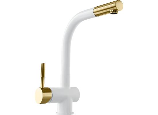 Bateria GLOBALO LOBIO white / light gold mat ring