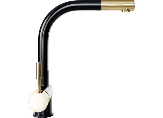 Bateria GLOBALO LOBIO black (czarny mat) / light gold ring