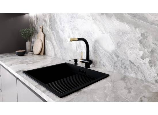 Bateria GLOBALO LOBIO black (czarny mat) / light gold ring