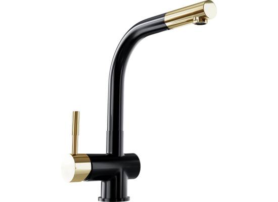 Bateria GLOBALO LOBIO black (czarny mat) / light gold ring