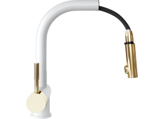 Bateria GLOBALO LOBIO white / light gold ring