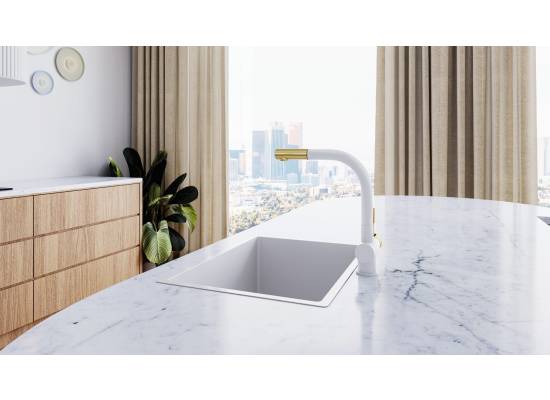 Bateria GLOBALO LOBIO white / light gold ring