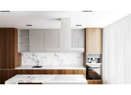 Okap wyspowy GLOBALO LONATIO ISOLA 90.2 white | 610 m3/h