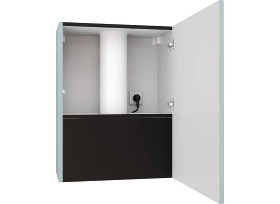 _dodatkowy RABAT 15%_ | Okap przyścienny GLOBALO LOWIO 60.1 black / mint | 720 m3/h