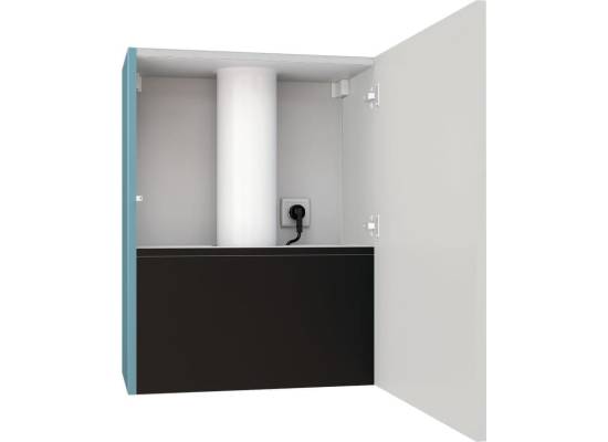 _dodatkowy RABAT 15%_ | Okap przyścienny GLOBALO LOWIO 60.1 black / ocean blue | 720 m3/h