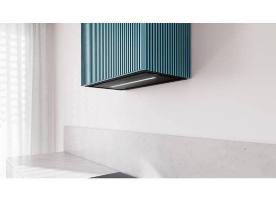 _dodatkowy RABAT 15%_ | Okap przyścienny GLOBALO LOWIO 60.1 black / ocean blue | 720 m3/h