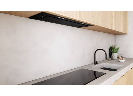 Okap do zabudowy GLOBALO MATERI 90.1 black | 583 m3/h
