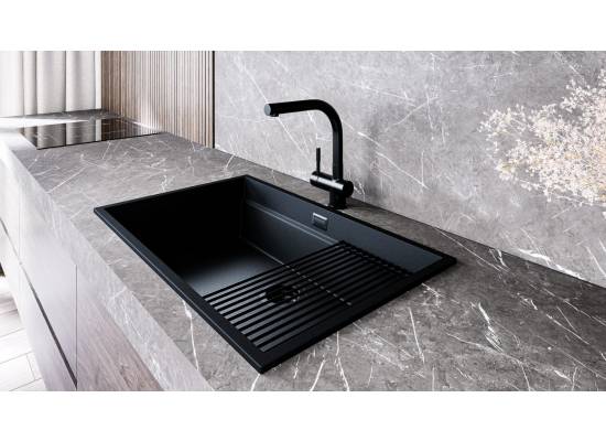 _dodatkowy RABAT 7%_ | _wysyłka 24H*_ | Zlew GLOBALO MIRALIO 80.1 black / bl mat