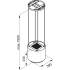 Okap wyspowy GLOBALO ARENOFLOW 39.4 white | 365 m3/h