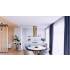 _dodatkowy RABAT 12%_ | Okap wyspowy GLOBALO CYLINDRO ISOLA 39.7 light gold | 742 m3/h