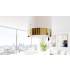 _dodatkowy RABAT 12%_ | Okap wyspowy GLOBALO CYLINDRO ISOLA 39.7 light gold ring | 742 m3/h