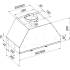Okap do zabudowy GLOBALO FLOWERI 60.2 black | 570 m3/h