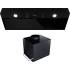 _dodatkowy RABAT 7%_ | Okap do zabudowy GLOBALO FLUXIME 90.1 black + turbina TW 2.1 | 780 m3/h