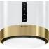 _dodatkowy RABAT 15%_ | Okap wyspowy GLOBALO HEWENO ISOLA 39.2 white / light gold mat ring | 675 m3/h