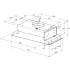 Okap do zabudowy GLOBALO LANILIA LAMEZO 60.1 black + turbina TW 1.2 | 590 m3/h