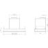 Okap do zabudowy GLOBALO MATERI 90.1 white | 583 m3/h