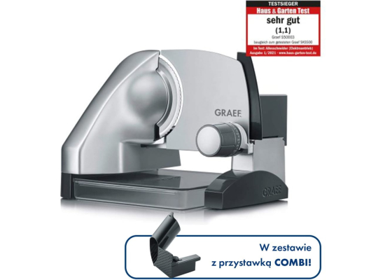 __WYSYŁKA 24H*__ | Krajalnica uniwersalna GRAEF S50000 srebrna (Z094700)