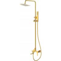 Bateria prysznicowo-wannowa z deszczownicą INVENA GLAMOUR AU-05-B09-V złoty