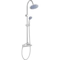 Bateria termostatyczna prysznicowa z deszczownicą INVENA GRACJA AU-15-D01-C chrom