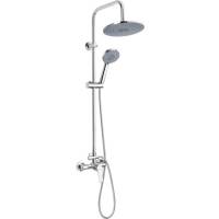 Bateria prysznicowo-wannowa z deszczownicą INVENA MALTA AU-27-B01-S chrom