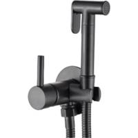 Bateria bidetowa podtynkowa INVENA GLAMOUR BP-00-B04-L czarny mat