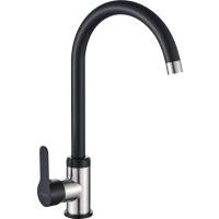 Bateria INVENA IRON BZ-53-L04-L czarny mat + inox (stal szczotkowana)