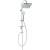 Zestaw natryskowy z deszczownicą INVENA NYKS AU-32-001-G chrom Zestaw natryskowy z deszczownicą INVENA NYKS AU-32-001-G chrom