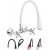 Bateria INVENA ROMA BC-24-E2S-L biały + chrom