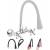 Bateria INVENA ROMA BC-24-E5S-L szary + chrom