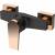 Bateria prysznicowa INVENA MIDNIGHT BN-35-014-V czarny mat + gold rose (miedź)