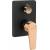 Bateria podtynkowa z przełącznikiem INVENA MIDNIGHT BP-35-002-V czarny mat + gold rose (miedź) (2-funkcyjna)