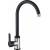 Bateria INVENA IRON BZ-53-L04-L czarny mat + inox (stal szczotkowana)