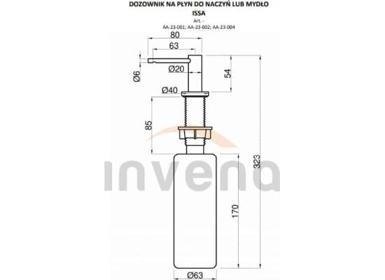 Dozownik INVENA ISSA AA-23-001-J chrom