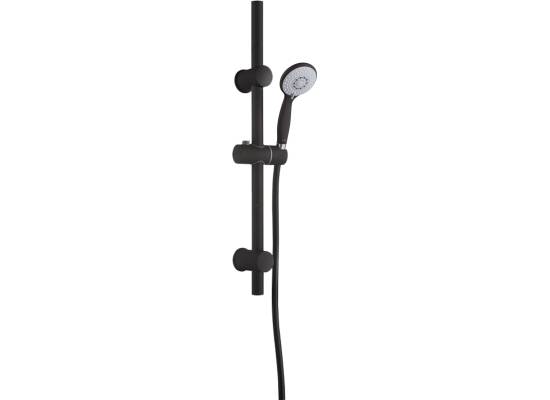 Zestaw natryskowy INVENA DARK AU-02-001-Q czarny mat (drążek + słuchawka + wąż)