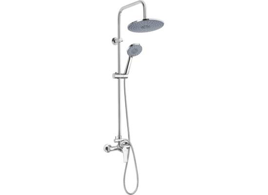 Bateria prysznicowo-wannowa z deszczownicą INVENA MALTA AU-27-B01-S chrom